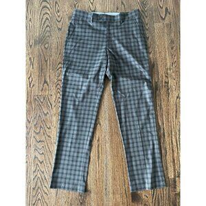 Bar Iii Men's Slim Fit Checkered Dress Pants Brown 30x30